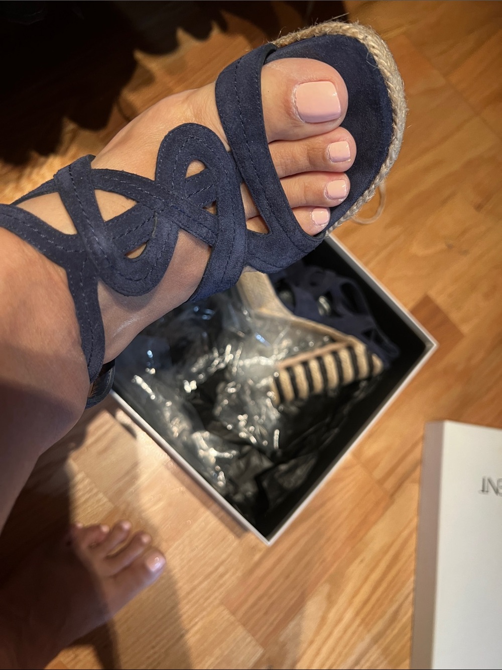 Ysl authentic blue suede shoes